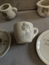 Precious Moments Mini Tea Set Replacement Pieces Plates Teapot Cream Sugar Cup
