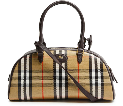 BURBERRY Highlands Sand Top Handle Bag New & Authentic