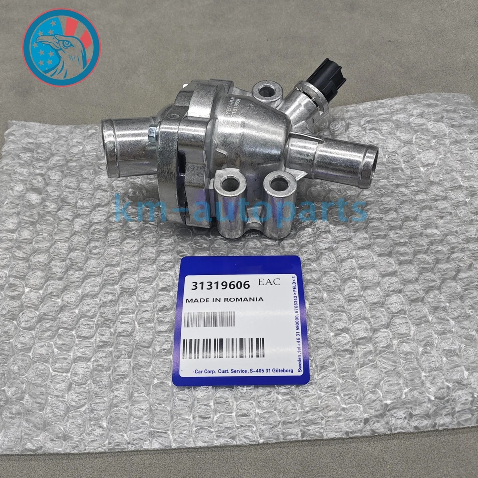 New ! Thermostat Housing Aluminum Upgrade Kit 31319606 For Volvo C70 V50 S40 C30 - Image 2 of 4