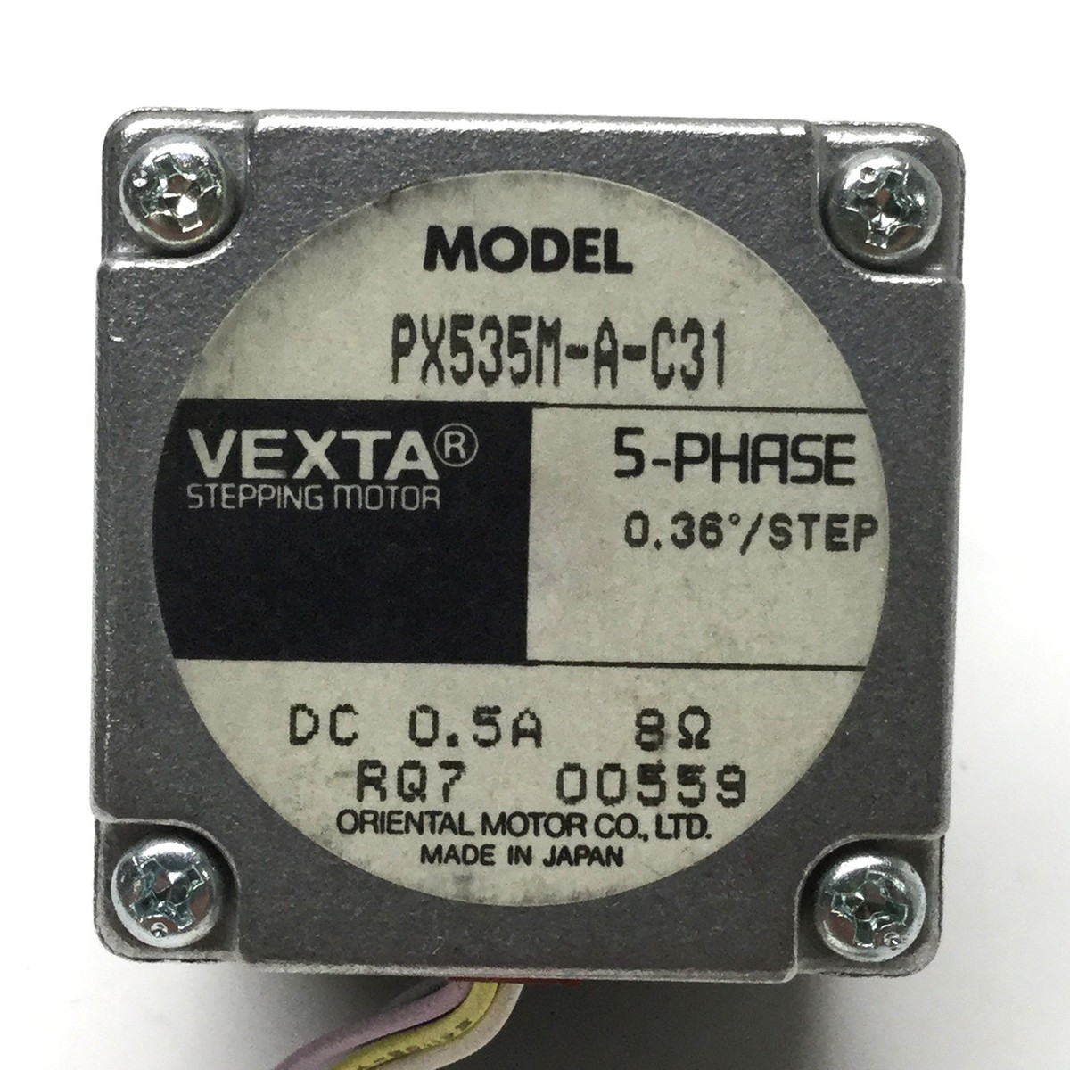 Oriental PX535M-A-C31 Vexta 5-Phase Stepper Motor, 0.36° Full Step