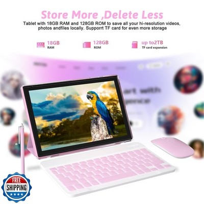PEICHENG Android 15.0 10Inches Tablet, 18GB RAM+128GB ROM+2TB Exp