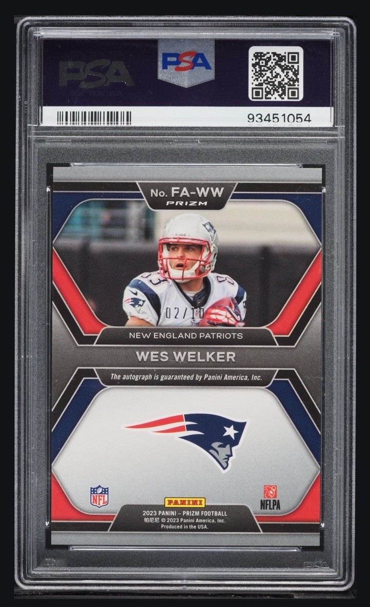 2023 Panini Prizm - Flashback Auto WES WELKER #FA-WW Gold Prizm /10 * PSA 10 *￼ view 2