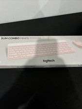 Logitech MK470 Slim Wireless Keyboard and Mouse Combo Rose Pink