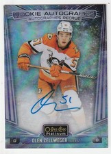 HOCKEY NHL 24 /25 OPCP ROOKIE AUTOGRAPHS OLEN ZELLWEGER  DUCKS #R-OZ
