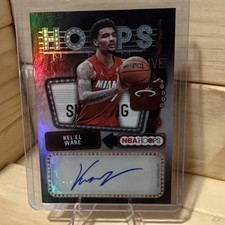 Topps 2026 NBA Hoops Hoops Signs Kel'el Ware Miami Heat HS-KW Autograph