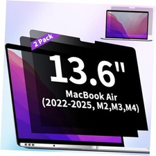 2-Pack Privacy Screen Protector for MacBook Air 13.6 Inch 2022-2025,M2/M3/M4