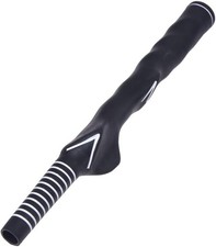 Right-Handed Golf Swing Trainer Grip - Black Golf Training Aid for Improved S...