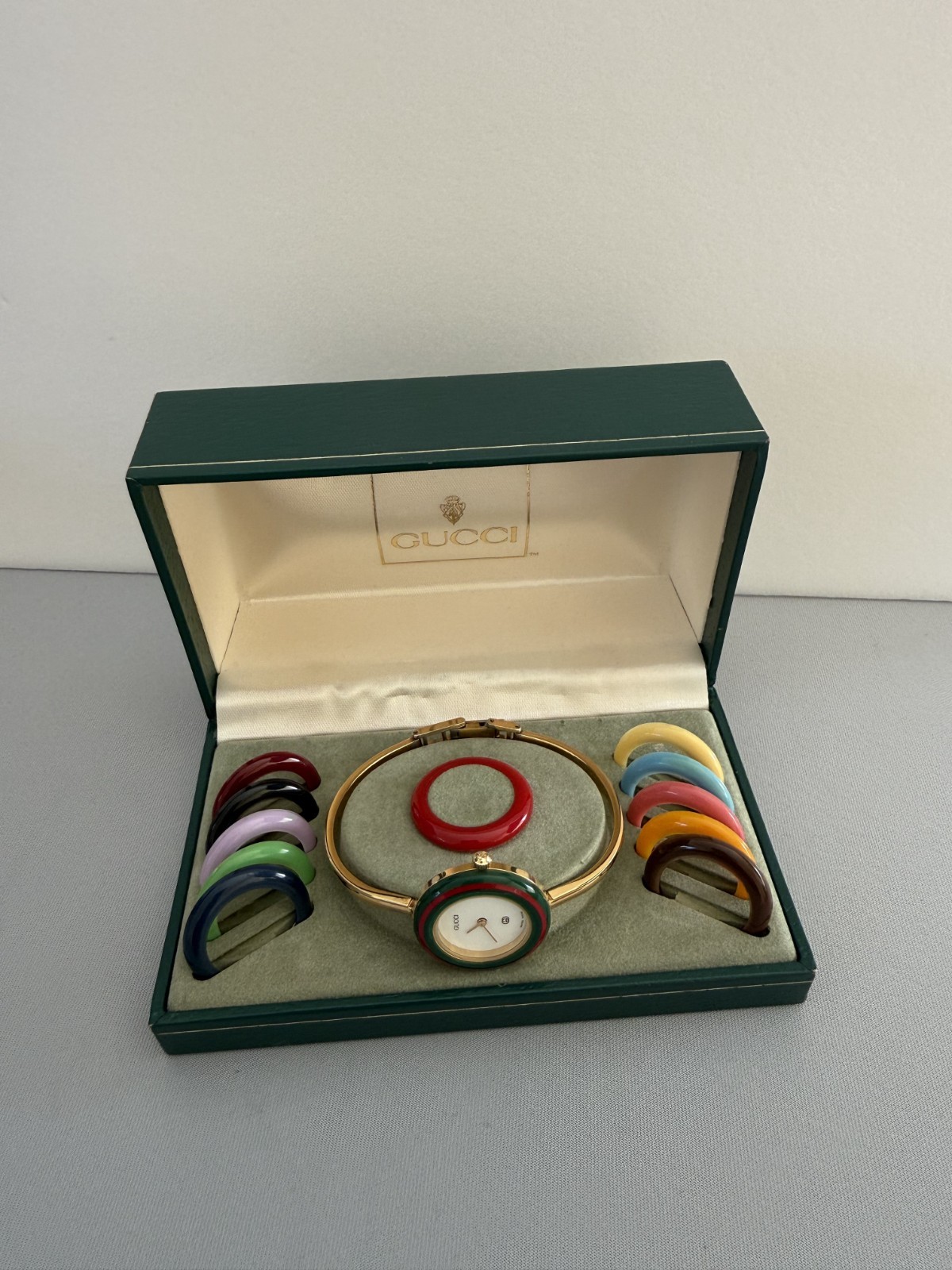 [Excellent+5] GUCCI 1100-L Change Bezel Quartz White Dial Ladies Vintage JAPAN thumbnail 7