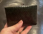 Genuine Snakeskin Coin Wallet, Coin Purse, Credit Card Holder Navy Blue — photo 5