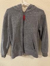 Cat  Jack Boys XS 4/5 Hoodie Full Zip Fleece Jacket Heather Gray School Uniform