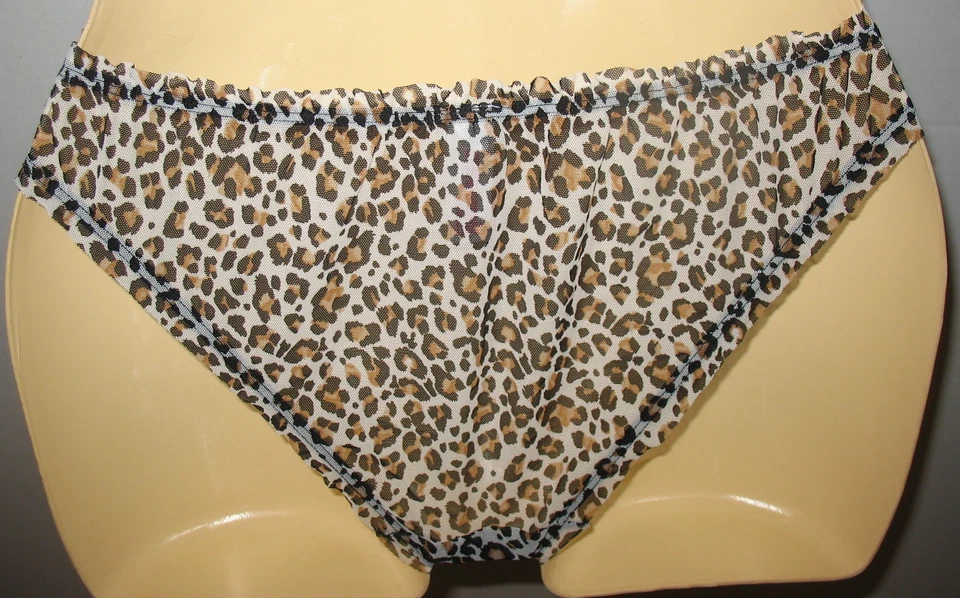 XHILARATION - NEW  - SHEER ANIMAL PRINT  -  BIKINI PANTY  - JR. XS - Image 2 of 2