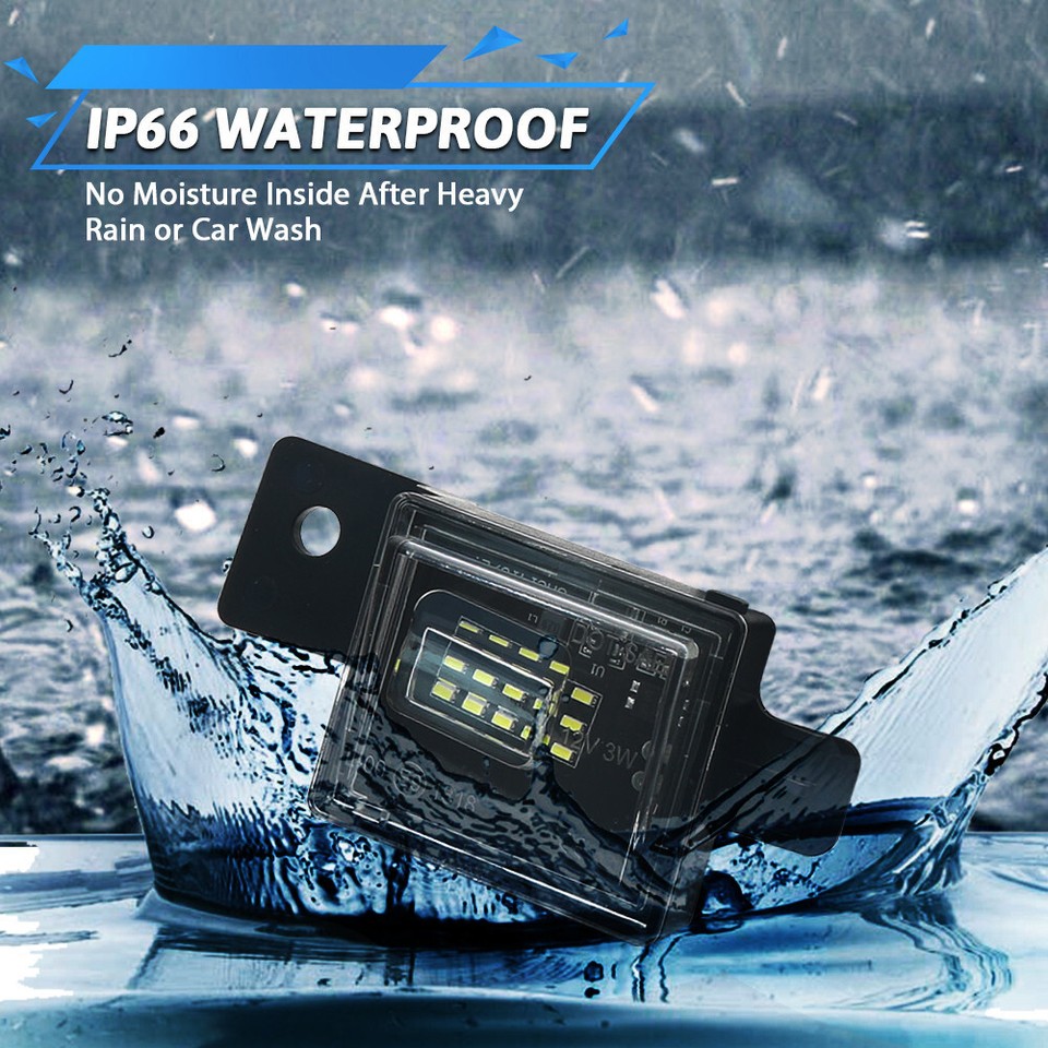 2x LED License Number Plate Light Chevrolet Silverado Sierra GMC