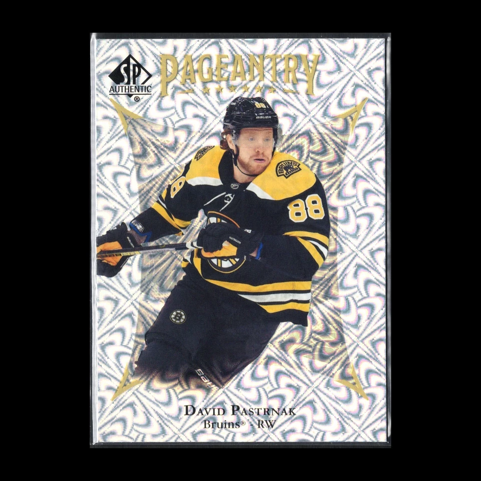 2021-22 UD SP Authentic DAVID PASTRNAK #P-14 Pageantry - Boston Bruins - Image 3 of 4