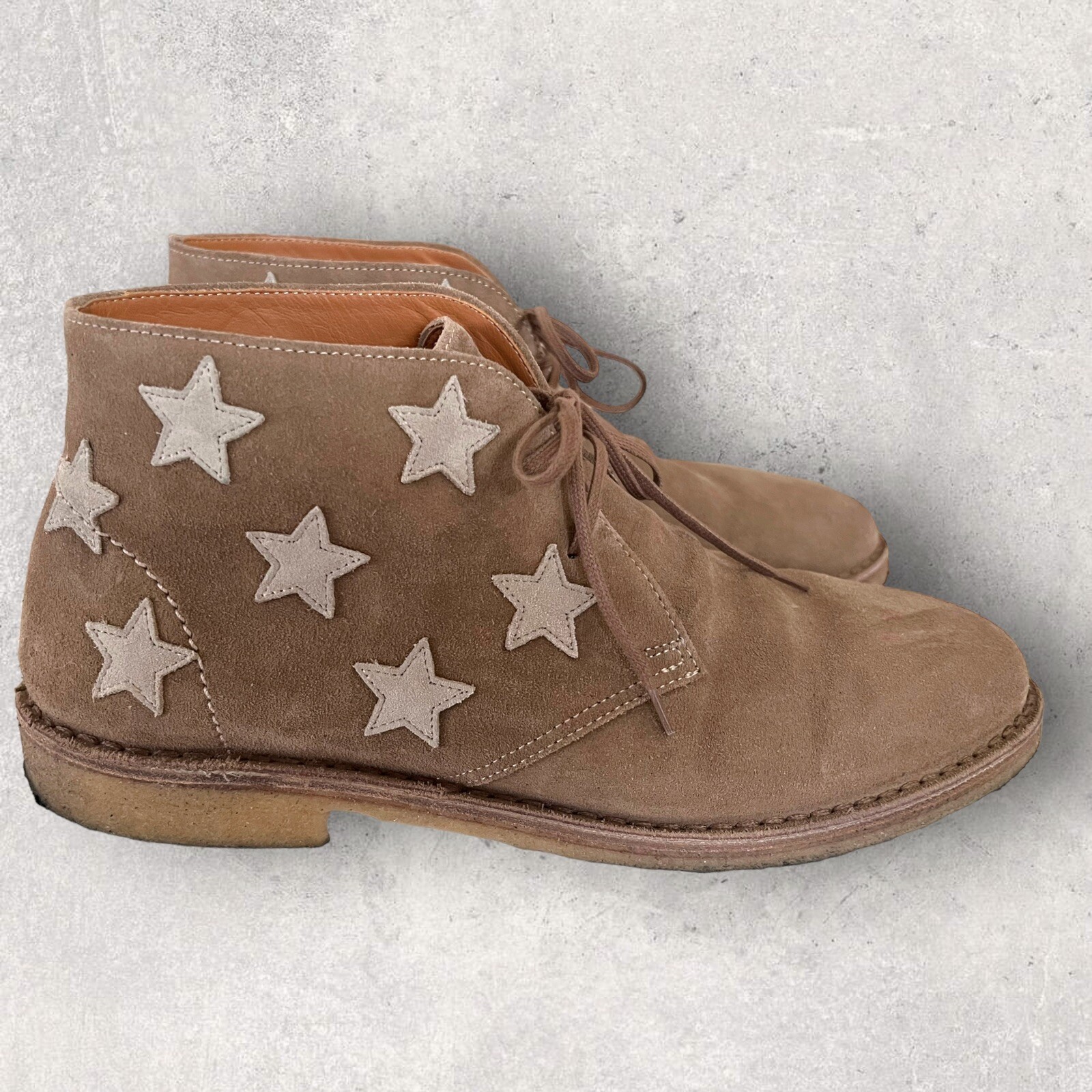 Stivali in pelle scamosciata Saint Laurent Star Chukka US da uomo 10 vendita al dettaglio $995