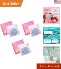 Woven Dental Floss, Dentist-Designed Oral Care, Strawberry Scent, Waxed, Expa...