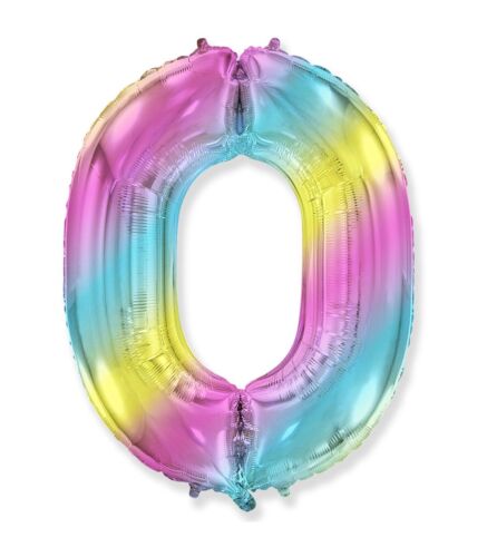 Palloncino numero Mylar 35 cm Multicolor gigante pallone festa - Foto 2 di 11