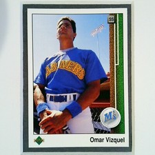 #787 Omar Vizquel RC 1989 Upper Deck UD Seattle Mariners