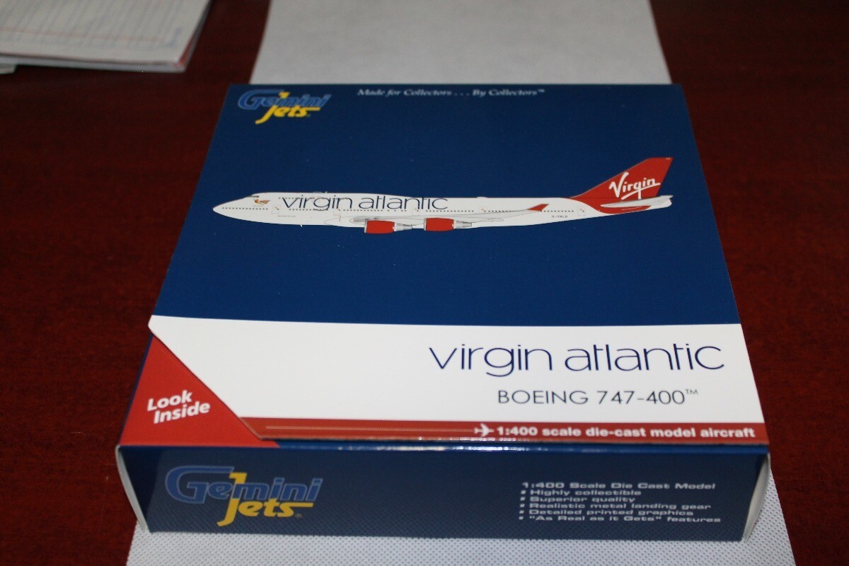 Gemini Jets 1:400 scale diecast model Virgin Atlantic B747-41R G