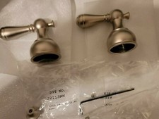 Delta H215NN Lavatory Sink Faucet Handles Levers Matte Nickel 2