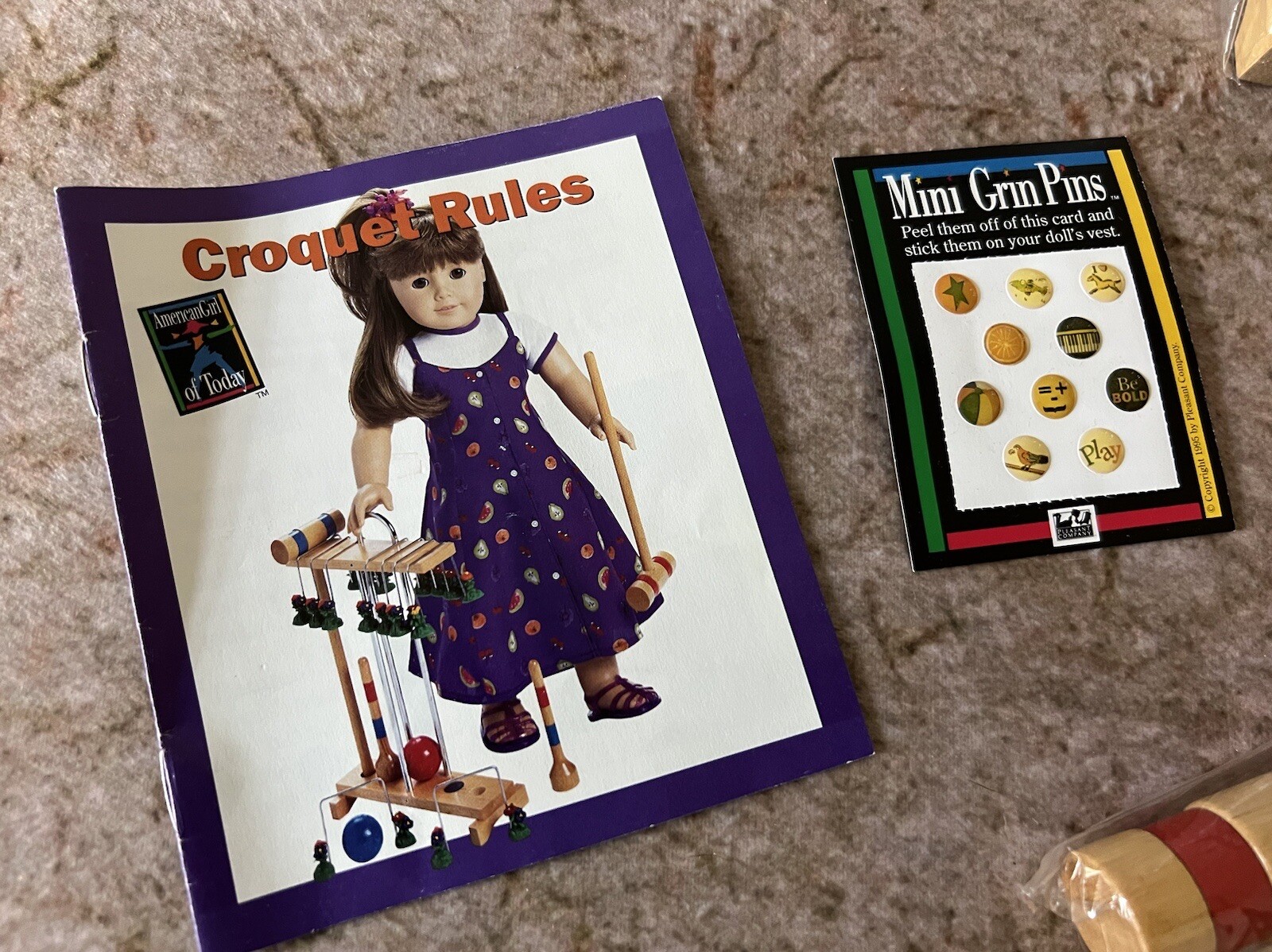 Pleasant Company American Girl Croquet Set Retired 1999 Minty Condition
