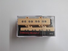 DiMarzio Model J Bass Set Creme W/Nickel Poles DP 123