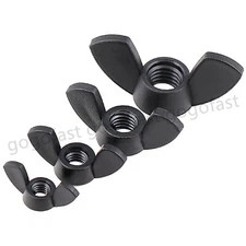 M3 M4 M5 M6 M8 M10 M12 Wing Nuts Butterfly Nut Black Wingnut