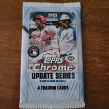 2023 Topps Chrome Update Series HOBBY Sealed Pack  (1) -4 Card MLB BASEBALL PACK