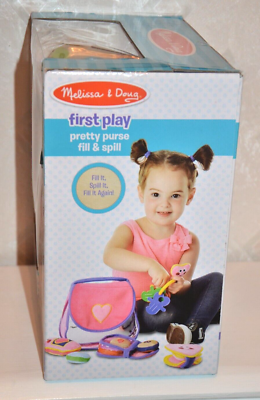 Melissa Doug Pretty Purse Fill Spill Learning Counting Childs