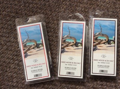 Dried Wood & Sea Salt 3x50g Duftwachs Melts Purple River