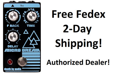 New Death By Audio Micro Dream Lo-Fi Delay Guitar Effects Pedal