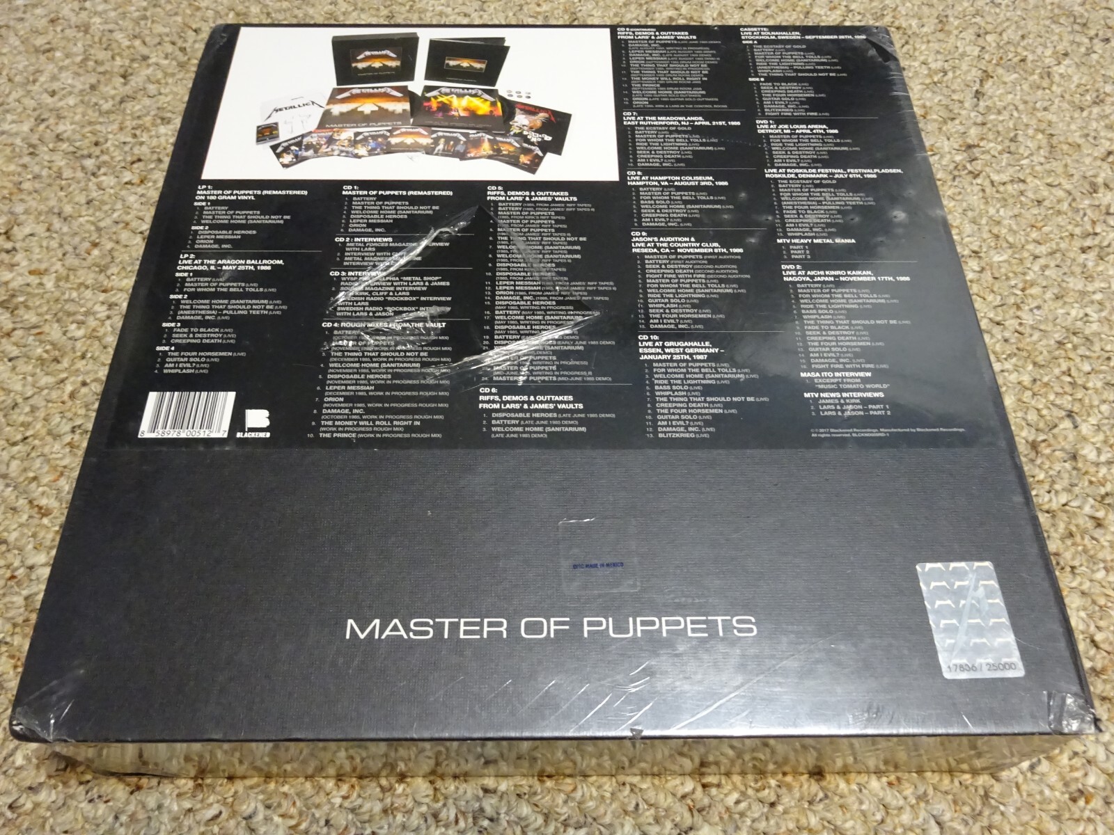 Metallica Master of Puppets Deluxe Remastered Box Set SEALED NEW eBay