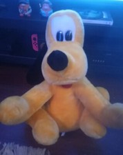 NWT Disneyland Pluto Plush Disney World Seated Stuffed Animal Toy 20" Vintage