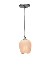 Access Lighting Christie Pendant Chrome Mini Light Ceiling Fixture 23732 CH-WHT