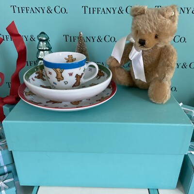 【米国ティファニー】 プレイグラウンド　ボウル＆コップ4点セット Tiffany & Co. - 【米国ティファニー】 プレイグラウンド ボウル