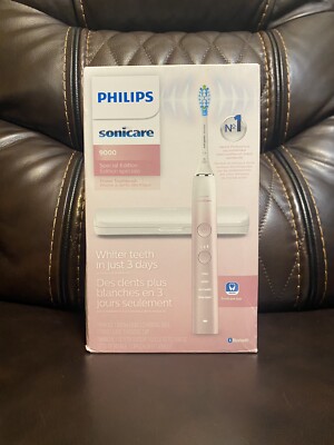 Philips Sonicare 9000 Special Edition Rechargeable Toothbrush, Pink/White,