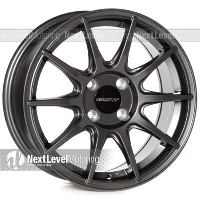 4 Circuit CP41 15x7 4x100 +35 Gun Metal Wheels Fits Acura Integra