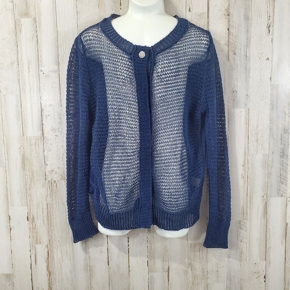 Girls Blue Princess Vera Wang Cardigan Sweater S Blue S18