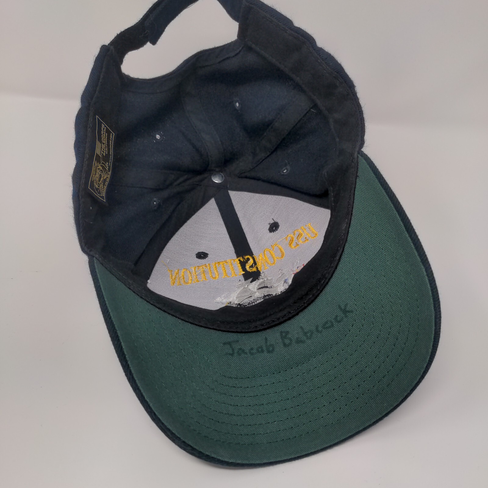 USS Constitution Old Ironsides Strapback Hat Blue… - image 6