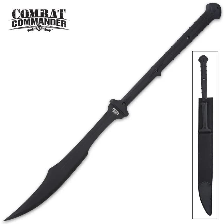 Combat Commander Two-Handed Spartan Sword | Shoulder Harness