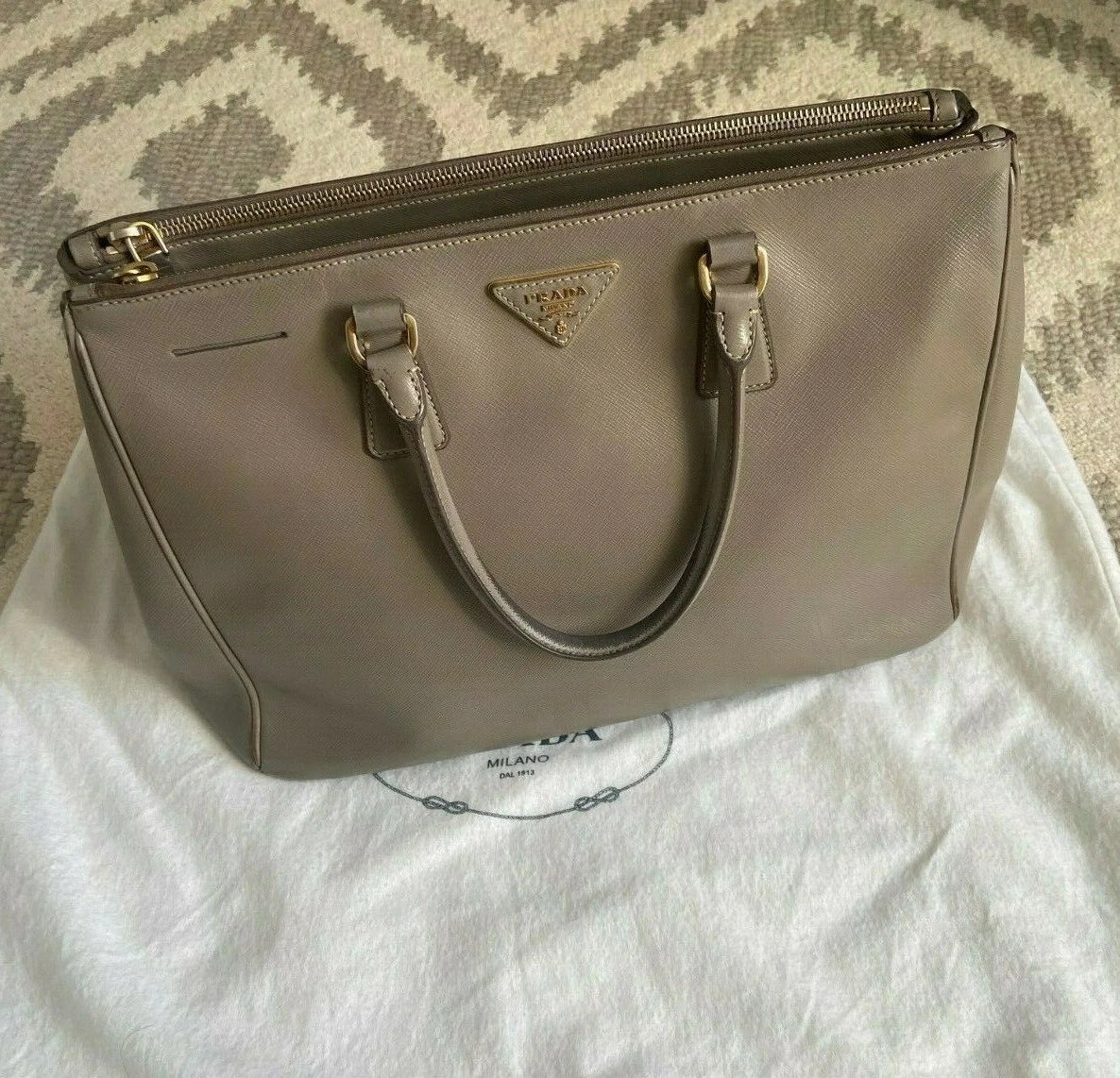 Prada Large Galleria Leather Bag