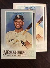 2020 Topps Allen and Ginter Hot Box Silver & Base #45 Yoan Moncada - White Sox