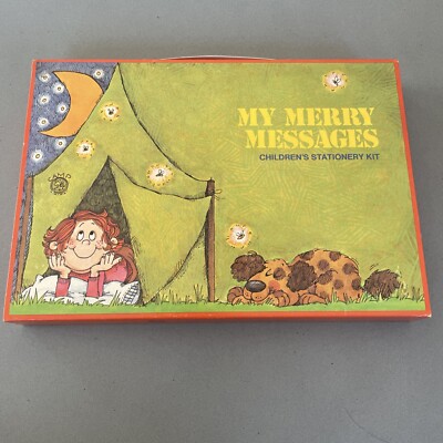 Vintage My Merry Messages  Camp  1979 Current Code 5733 Stationery Kit New!