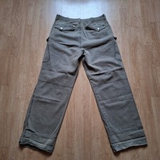 Y2K Rare 2000s Vintage Urban Spirit Cargo Pocket Khaki Wide Straight Leg Pants L