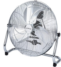 Oypla 18" Chrome Free Standing Floor Fan 3 Speed Gym Home Cooling Fan