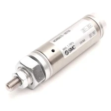 SMC NCMB075-0075S Single Acting Pneumatic Cylinder, 3/4" Bore & Stroke, 1/8" NPT