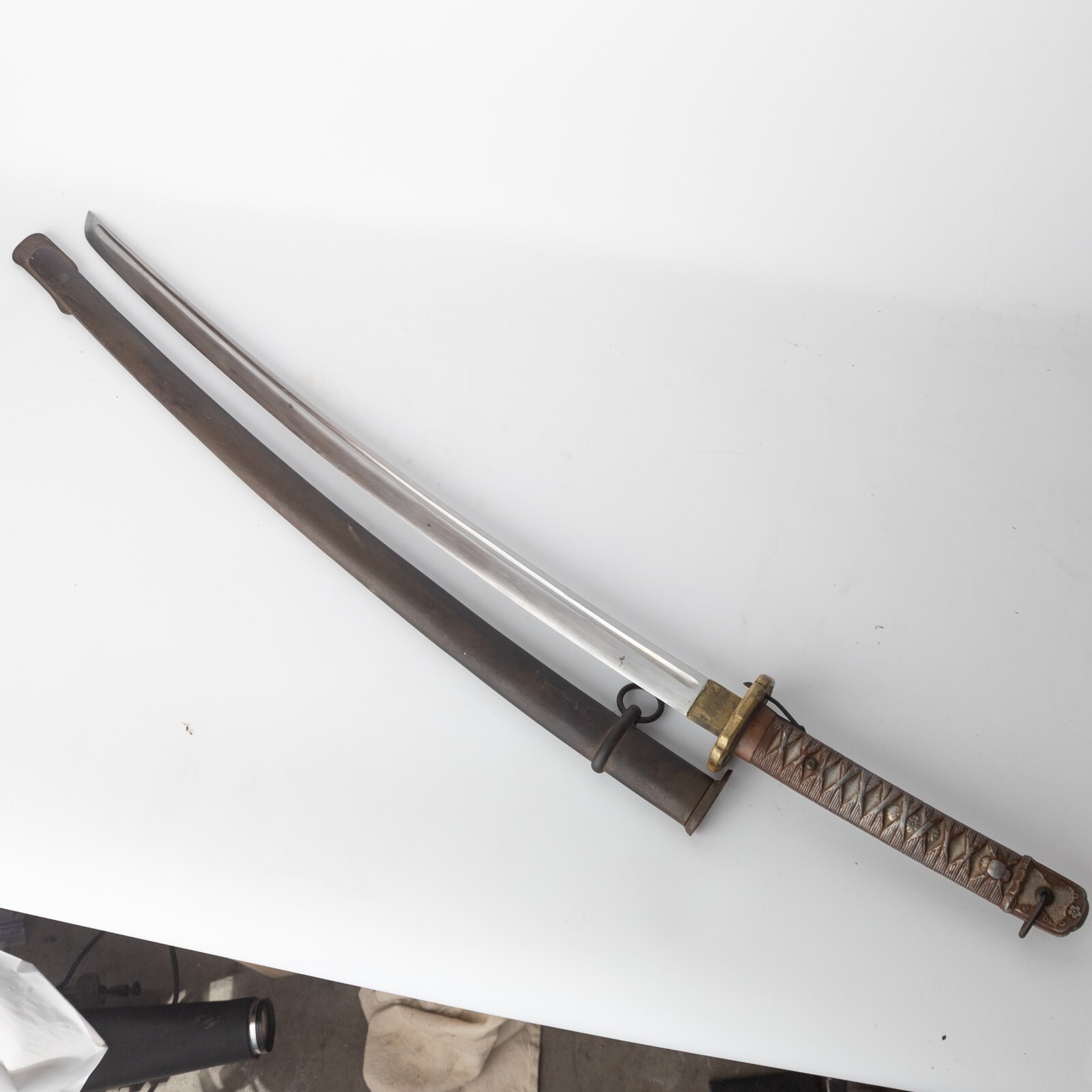 WWII Japanese Shin Gunto Type 95 NCO Sword Produced 193841 Matching