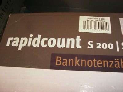 Rapidcount S 200 Banknotenzählmaschine Geldscheinzählmaschine NEU/OVP