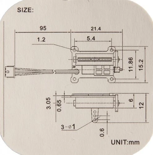 Arkai Servo 1,5 g MEHR Schubweg Getriebe rechts, JST, ULTRAMICRO - Bild 2 von 4