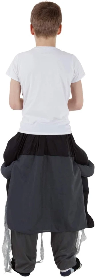 Disfraz de zombi a cuestas para niños 6-12 años Scary Undead Halloween paseo en espalda de cerdito Foto 3 de 4