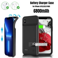 6800mAh External Battery Charger Case Power Bank Cover For iPhone X/XS/XS Max/XR